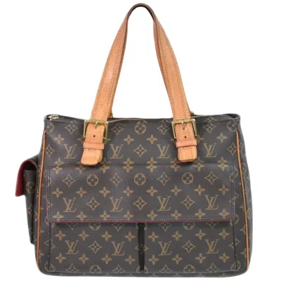 Pre-owned Louis Vuitton Multipli Cité Brown Canvas Tote Bag ()
