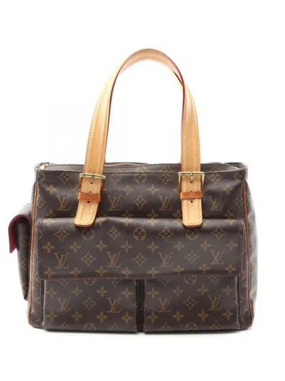 Pre-owned Louis Vuitton Multipli-cite Handbag In Brown