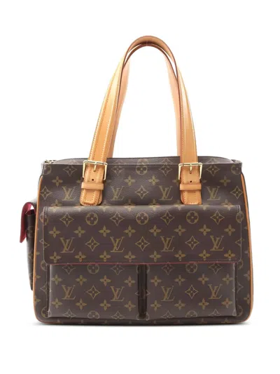 Pre-owned Louis Vuitton Multipli Cite Monogram Tote Bag In Brown