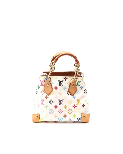 Pre-owned Louis Vuitton Murakami Audra Bag In White