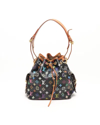 Pre-owned Louis Vuitton Murakami Monogram Petit Noé Bag In Multi