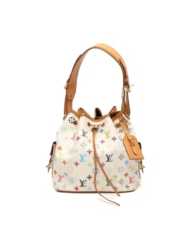 Pre-owned Louis Vuitton Murakami Monogram Petit Noé Bag In Multi