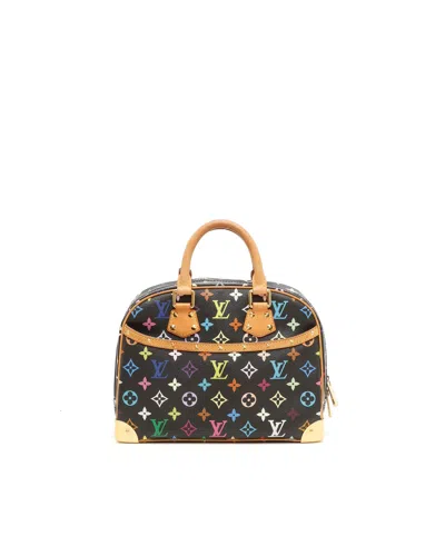 Pre-owned Louis Vuitton Murakami Trouville Bag In Black