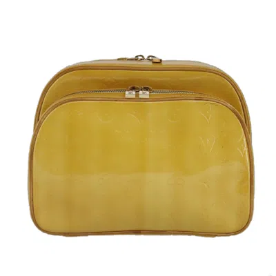 Pre-owned Louis Vuitton Murray Yellow Patent Leather Backpack Bag ()