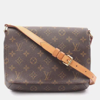 Pre-owned Louis Vuitton Muse Tango Short Strap Shoulder Bag Monogram Brown