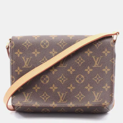 Pre-owned Louis Vuitton Muse Tango Short Strap Shoulder Bag Monogram Canvas In Brown