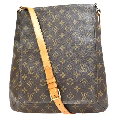 Pre-owned Louis Vuitton Musette Brown Canvas Shoulder Bag ()