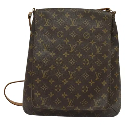 Pre-owned Louis Vuitton Musette Brown Canvas Shoulder Bag ()
