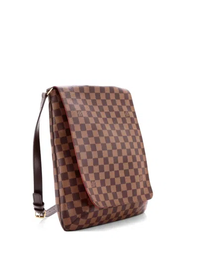 Pre-owned Louis Vuitton Musette Handbag Damier Gm Crossbody Bag In Brown