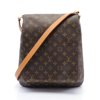 Pre-owned Louis Vuitton Musette Monogram Shoulder Bag Pvc Leather Brown