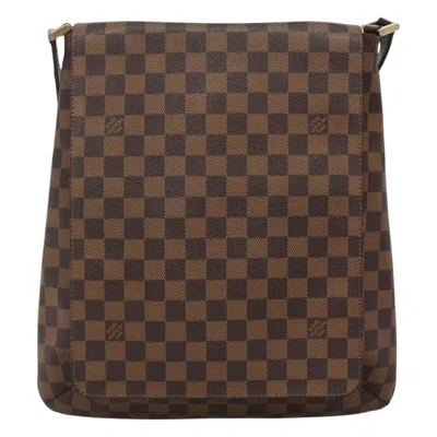 Pre-owned Louis Vuitton Musette Salsa Brown Canvas Shoulder Bag ()