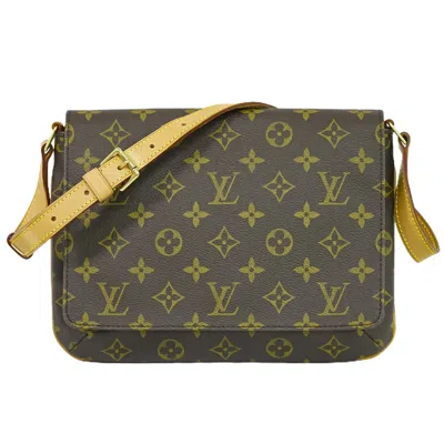 Pre-owned Louis Vuitton Musette Tango Canvas Shoulder Bag () In Brown