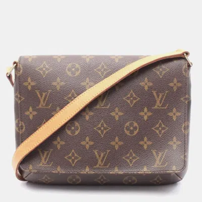 Pre-owned Louis Vuitton Musette Tango Short Strap Monogram In Brown