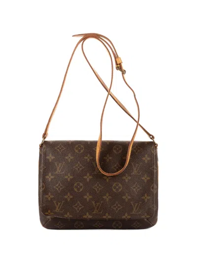 Pre-owned Louis Vuitton Musette Tango Shoulder Bag In Brown