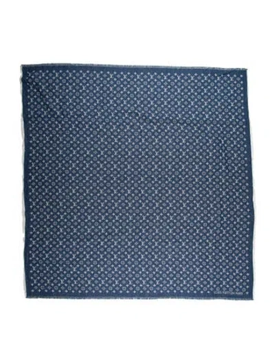 Pre-owned Louis Vuitton My Daily Denim 2023 Shawl In Blue