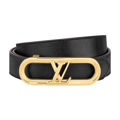 Louis Vuitton My Lv Chain 25mm Reversible Belt In Black