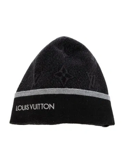 Pre-owned Louis Vuitton My Monogram Eclipse Beanie In Multi