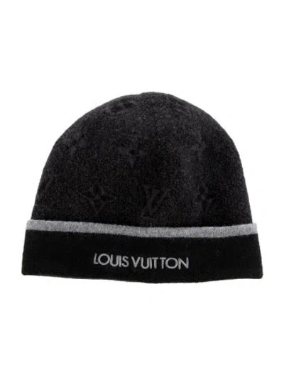 Pre-owned Louis Vuitton My Monogram Eclipse Hat In Black