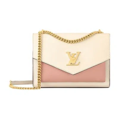 Louis Vuitton Mylockme Chain Bag In Beige