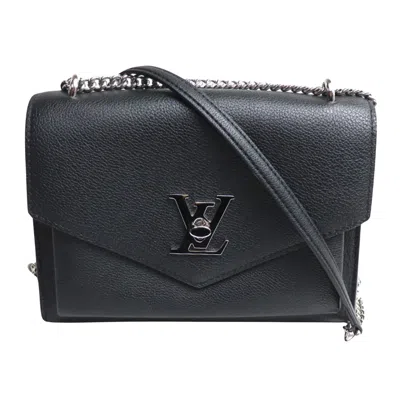 Pre-owned Louis Vuitton Mylockme Leather Shoulder Bag () In Black