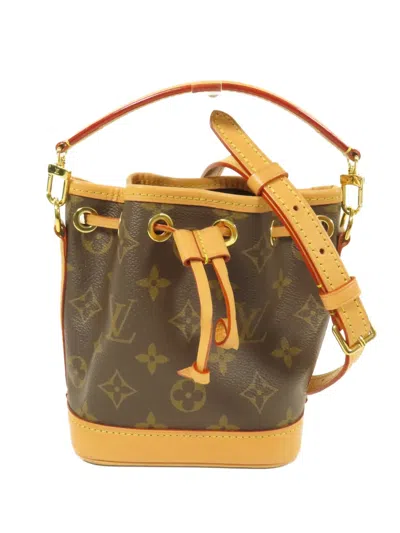Pre-owned Louis Vuitton Nano Noe Monogram Handbag In Brown
