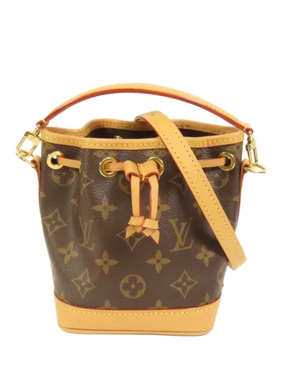 Pre-owned Louis Vuitton Nano Noe Monogram Shoulder Bag In Brown