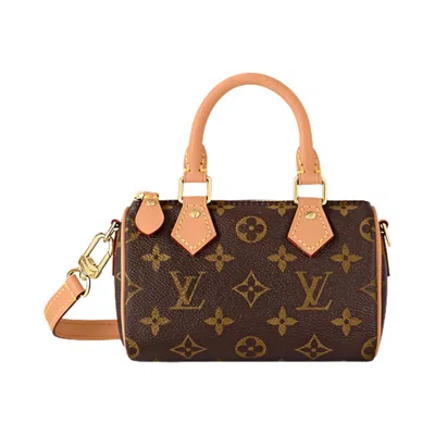 Pre-owned Louis Vuitton Nano Speedy 'brown Monogram Canvas' | Women's Size Onesize