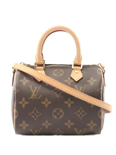 Pre-owned Louis Vuitton Nano Speedy Shoulder Bag In Brown