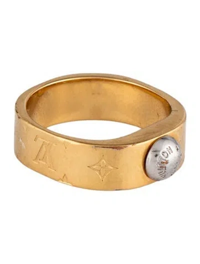 Pre-owned Louis Vuitton Nanogram Band Ring In Multi
