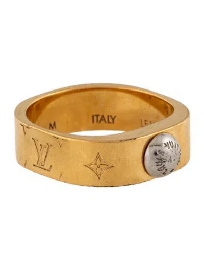 Pre-owned Louis Vuitton Nanogram Band Ring In Multicolor