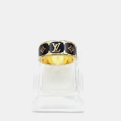 Pre-owned Louis Vuitton Nanogram Enamel Ring Eu 50 In Multicolor