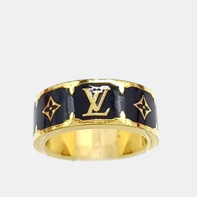 Pre-owned Louis Vuitton Nanogram Enamel Ring In Multi