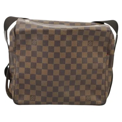 Pre-owned Louis Vuitton Naviglio Canvas Shoulder Bag () In Brown