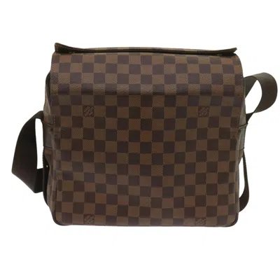 Pre-owned Louis Vuitton Naviglio Canvas Shoulder Bag () In Brown