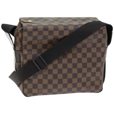 Pre-owned Louis Vuitton Naviglio Canvas Shoulder Bag () In Brown