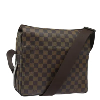 Pre-owned Louis Vuitton Naviglio Canvas Shoulder Bag () In Brown