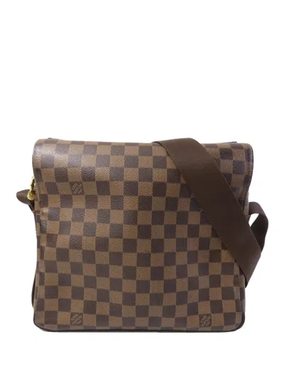 Pre-owned Louis Vuitton Naviglio Damier Messenger Bag In Brown