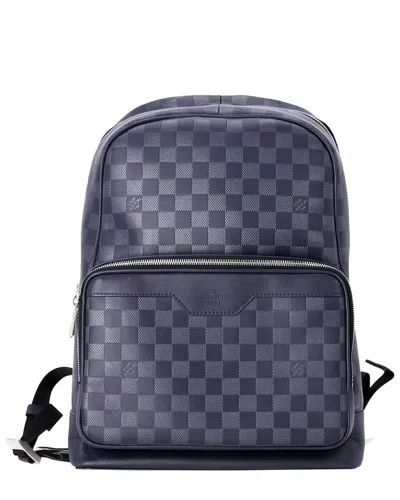 Pre-owned Louis Vuitton Navy Blue Damier Campus Backpack (authentic Pre-loved)