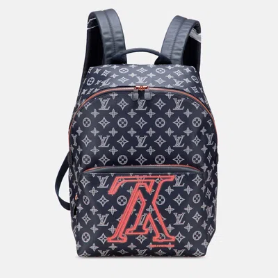 Pre-owned Louis Vuitton Navy Blue Monogram Upside Down Ink Apollo Backpack