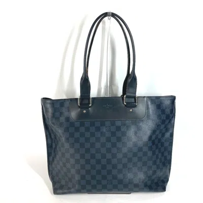 Pre-owned Louis Vuitton Navy Damier Canvas Shoulder Bag Tote Bag ()