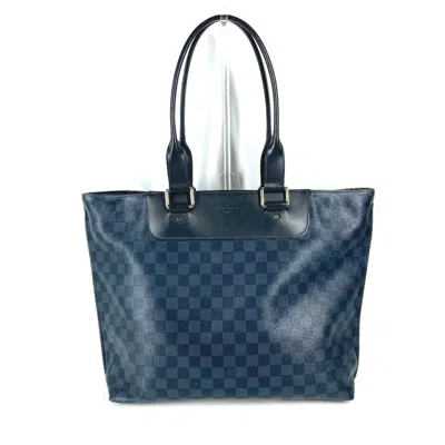 Pre-owned Louis Vuitton Navy Damier Canvas Shoulder Bag Tote Bag ()