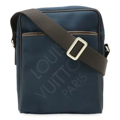 Pre-owned Louis Vuitton Navy Damier Geant Shoulder Bag () In Blue
