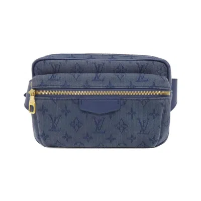 Pre-owned Louis Vuitton Navy Denim Shoulder Bag () In Blue