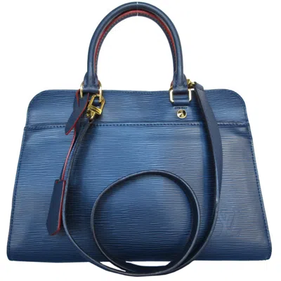 Pre-owned Louis Vuitton Navy Epi Leather Handbag Shoulder Bag ()