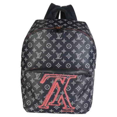 Pre-owned Louis Vuitton Navy Ink Monogram Upside Down Apollo Backpack In Blue