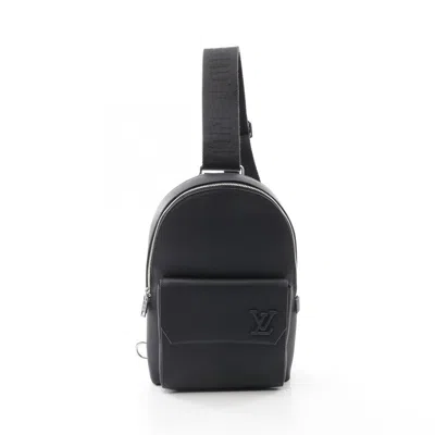 Pre-owned Louis Vuitton Navy Leather Fanny Pack Sling Bag ()