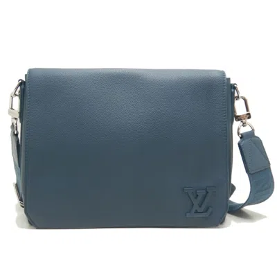 Pre-owned Louis Vuitton Navy Leather Shoulder Bag ()