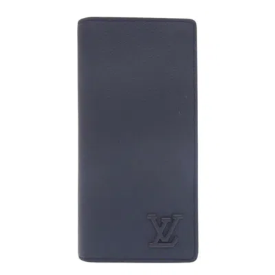 Pre-owned Louis Vuitton Navy Long Wallet (bi-fold) ()