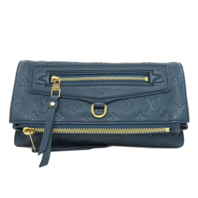 Pre-owned Louis Vuitton Navy Monogram Empreinte Clutch Bag ()