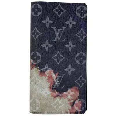 Pre-owned Louis Vuitton Navy Monogram Long Wallet (bi-fold) ()